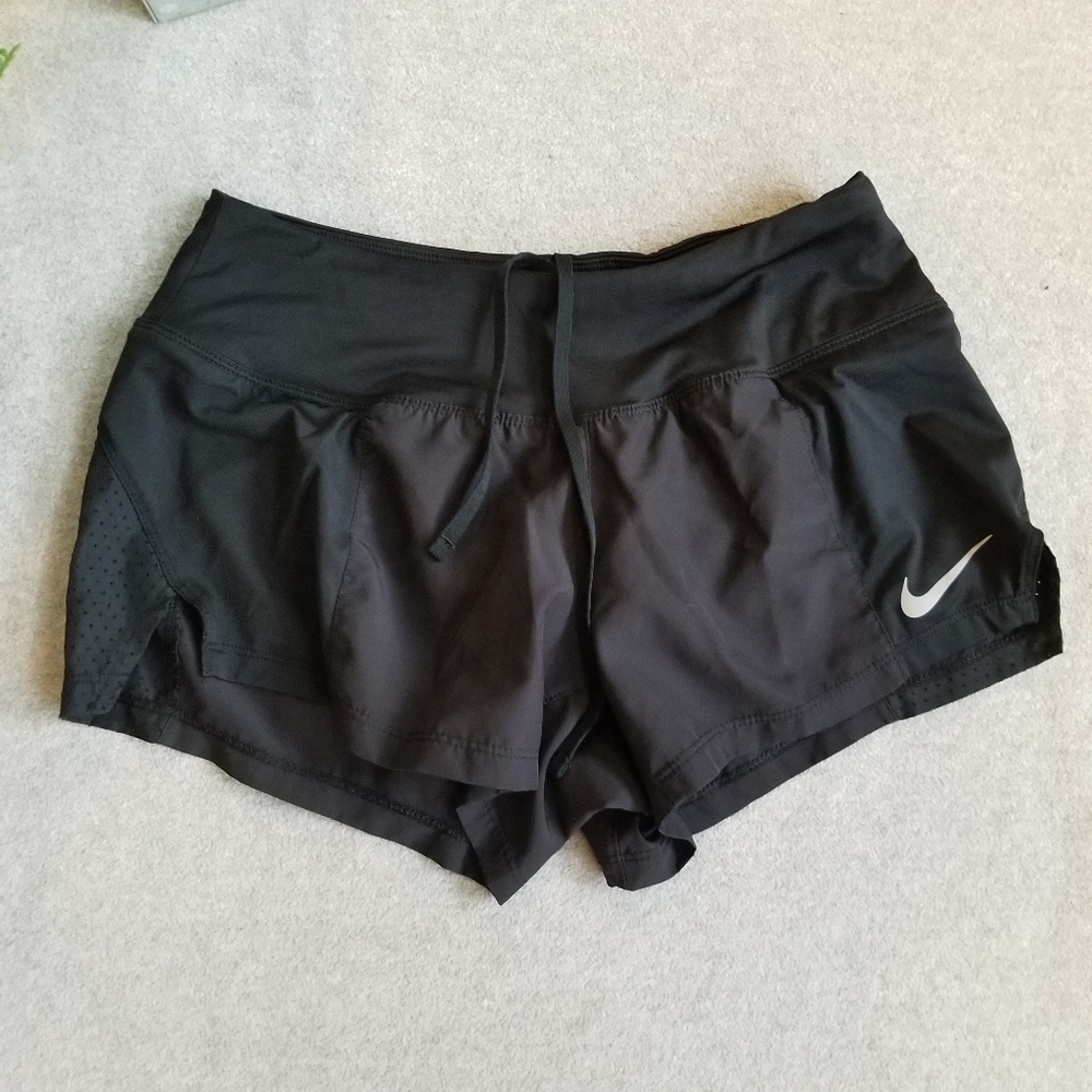Nike Dri-Fit Black Lined XS Running Shorts